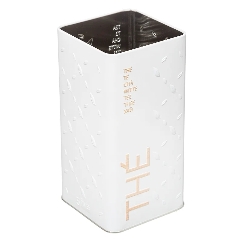Boîte à thé vrac Scandi Edition en métal relief
