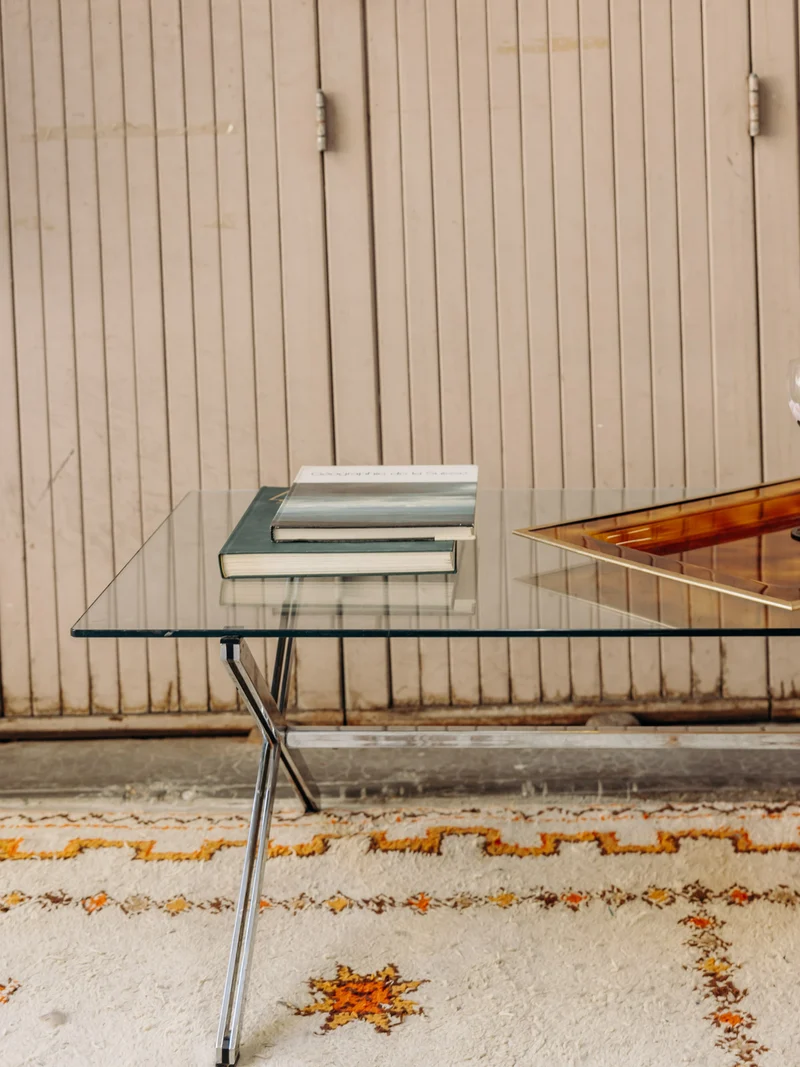Donna, la table basse au plateau en verre N°1559