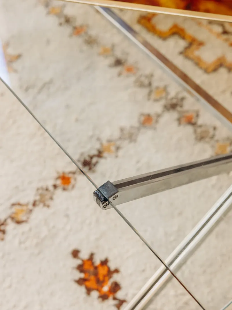 Donna, la table basse au plateau en verre N°1559