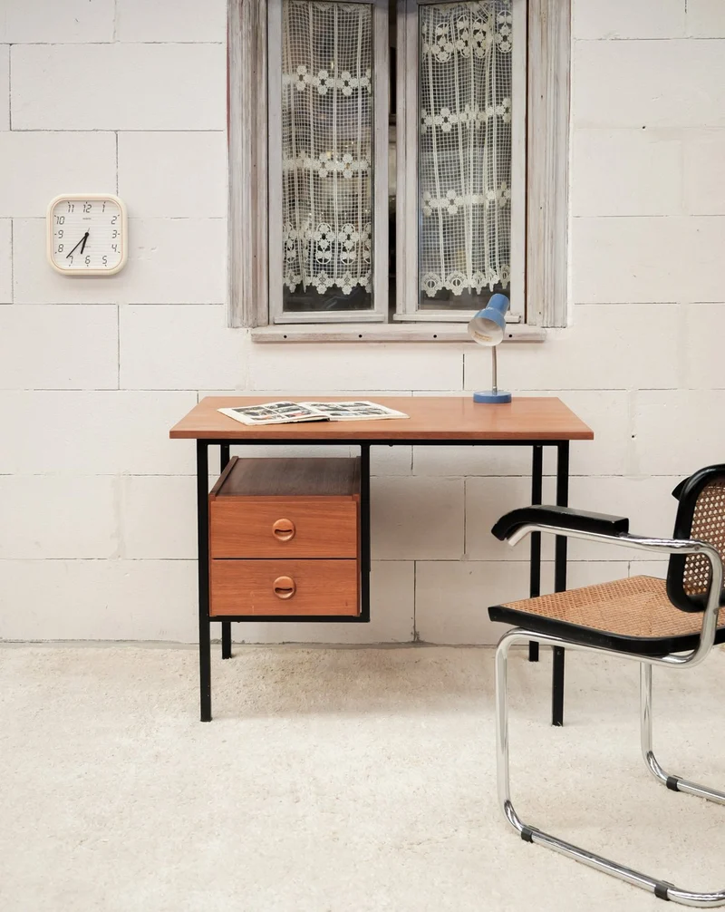 Yvan, le bureau vintage en bois N°563