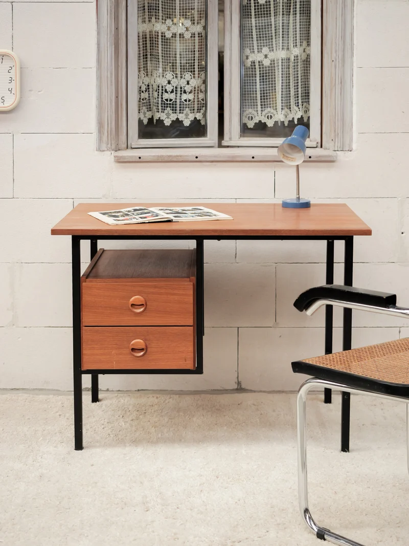 Yvan, le bureau vintage en bois N°563