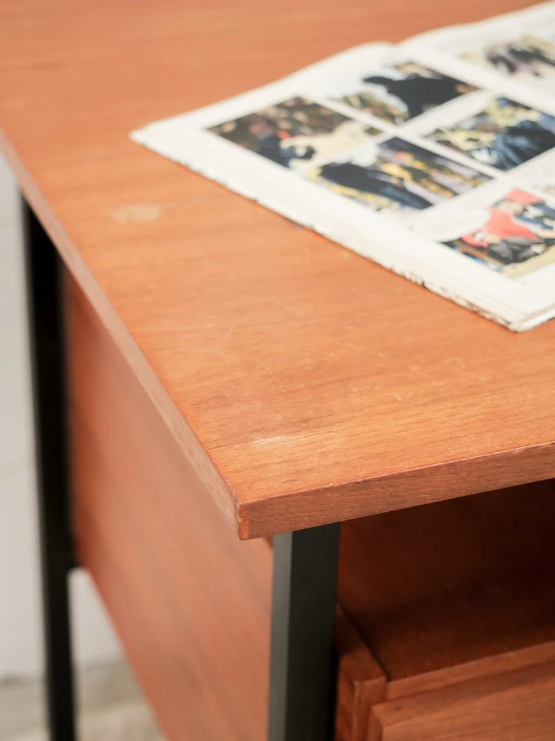 Yvan, le bureau vintage en bois N°563