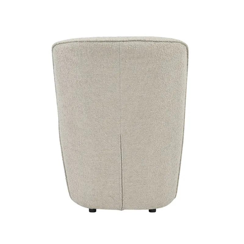 Fauteuil en bouclette sable