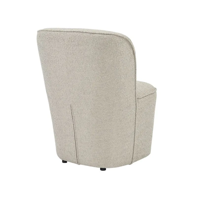 Fauteuil en bouclette sable