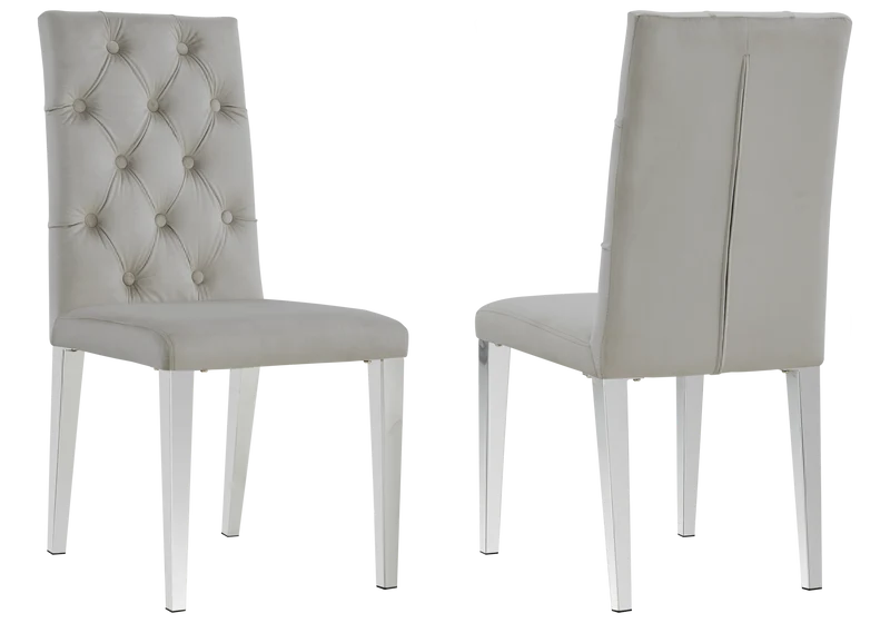 Table marbre blanc et 4 chaises X argent - Cross