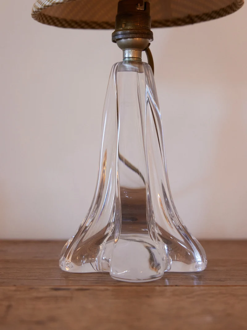 Suzanne, la petite lampe en cristal et vichy N°645