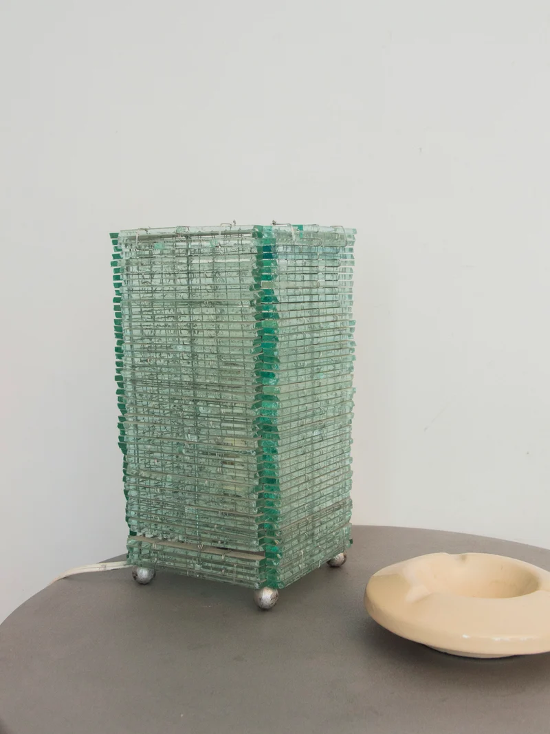 Julia, la lampe en verre et fil de fer N°858