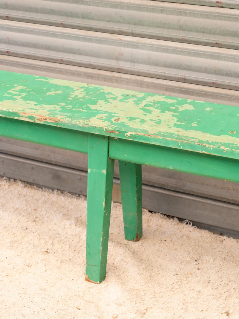 Antoine, le banc en bois vert N°467