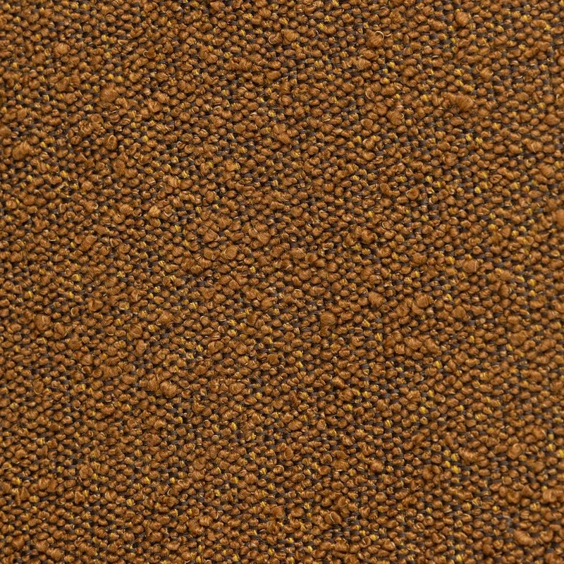 Chaise snack effet laine bouclette cuivre