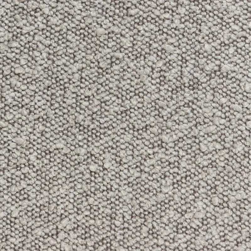Chaise snack effet laine bouclette gris clair