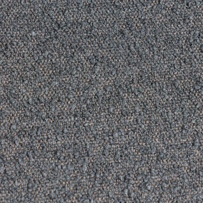 Chaise snack effet laine bouclette gris foncé