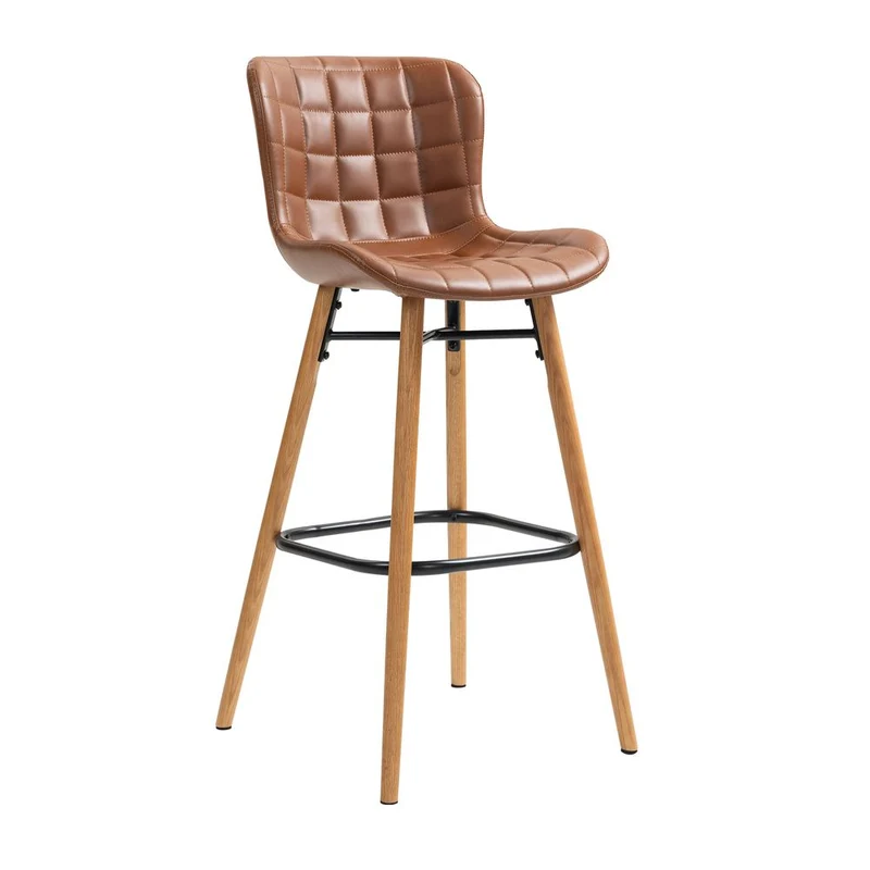 Chaise snack PU Marron