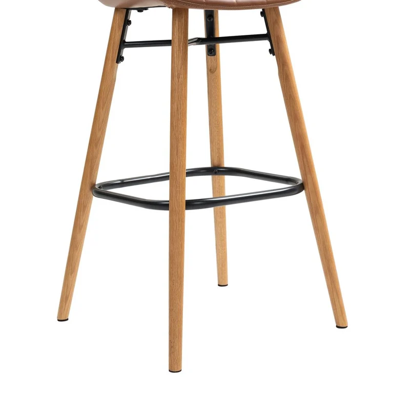 Chaise snack PU Marron