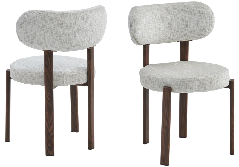 Ensemble table ovale et 4 chaises Japandi - Kuro