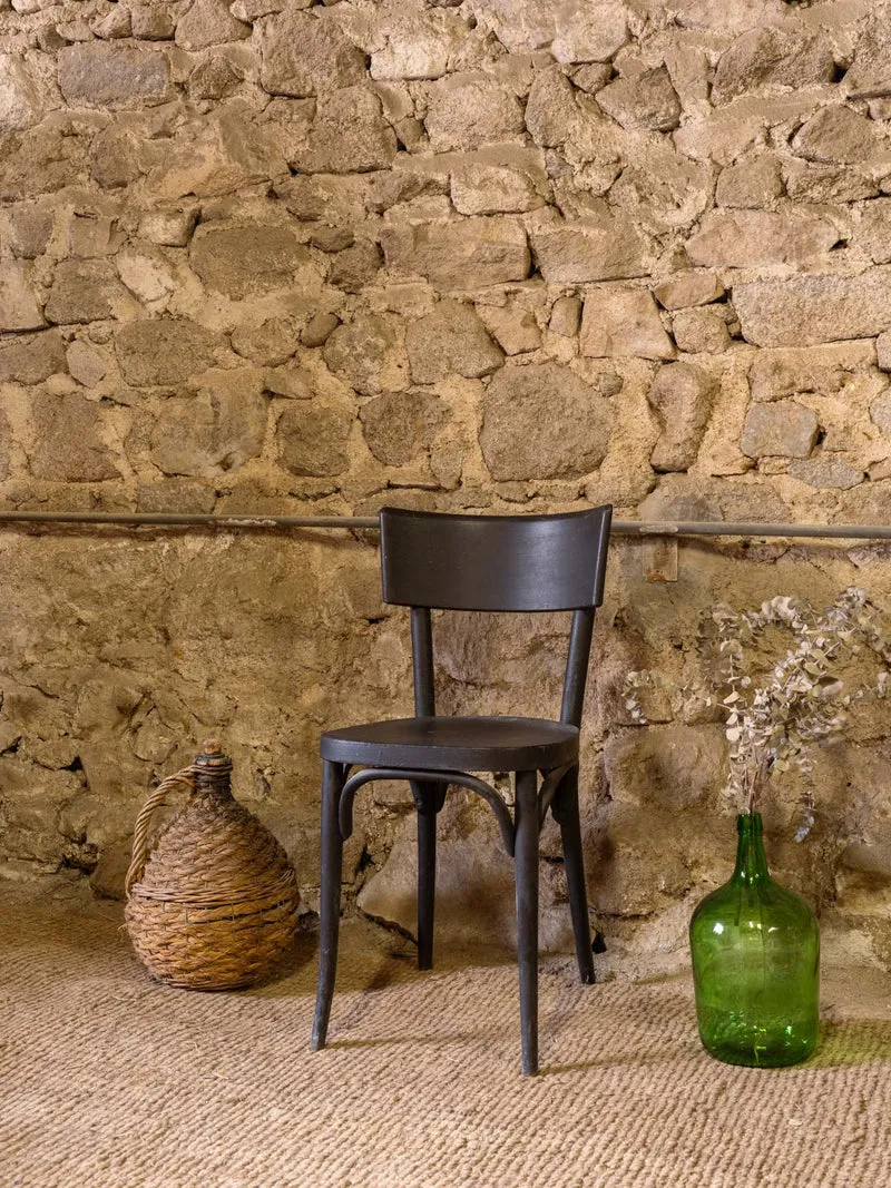 Claude, la chaise en bois noir N°1624