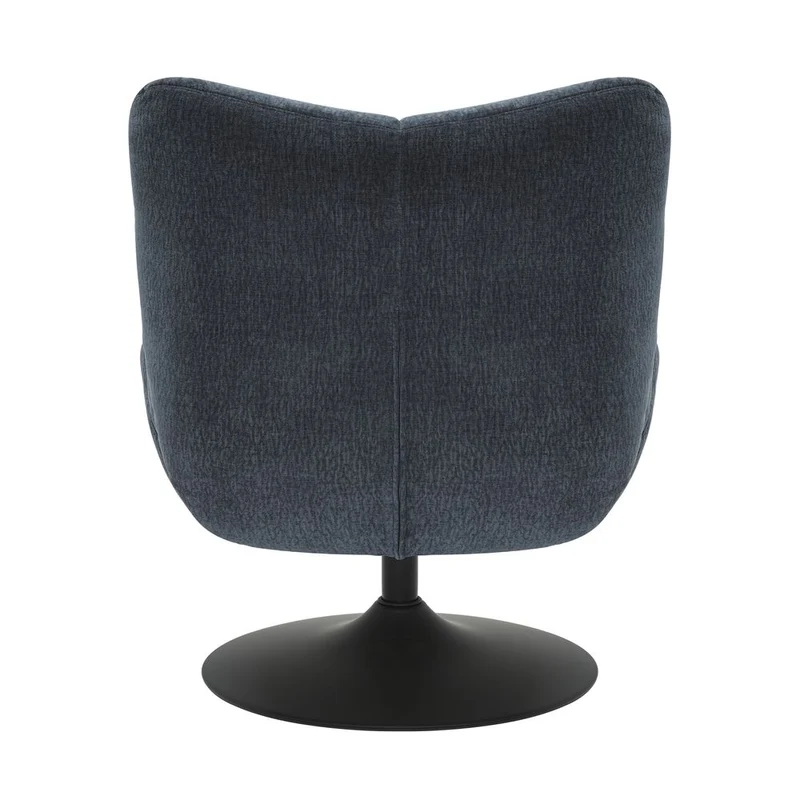 Fauteuil pivotant tissu bleu marine