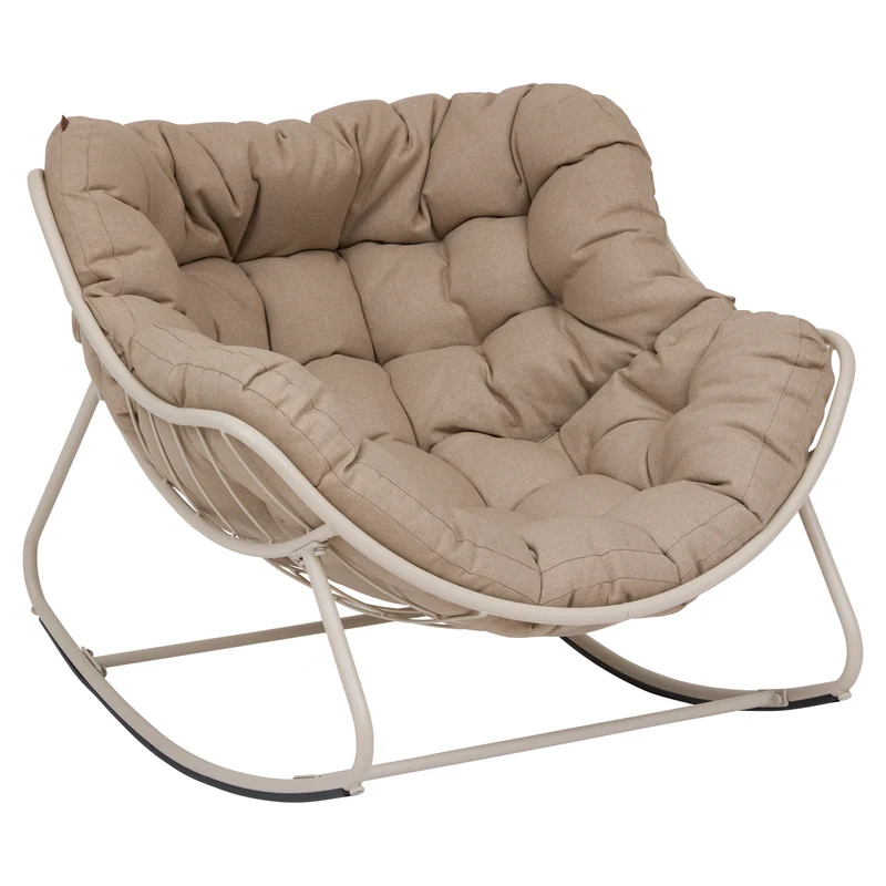 Fauteuil à bascule argile