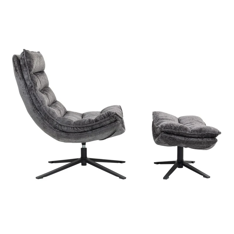 Fauteuil pivotant gris foncé