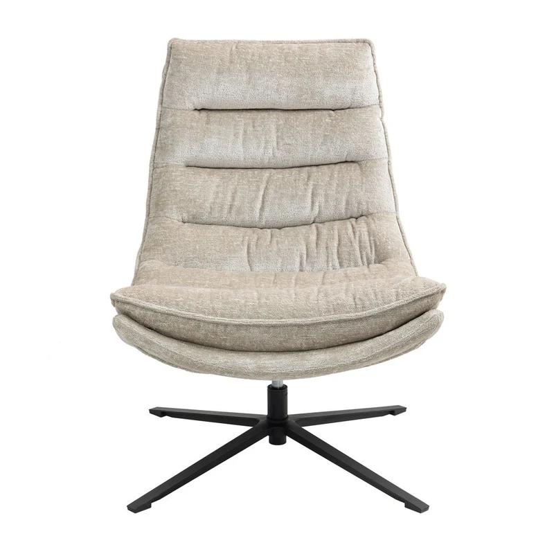 Fauteuil pivotant beige