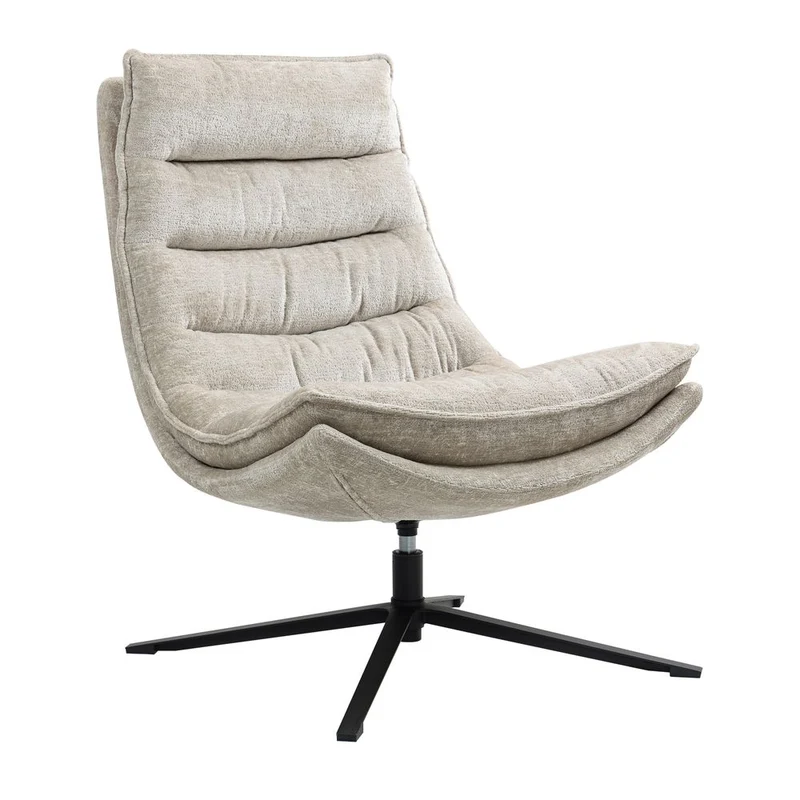 Fauteuil pivotant beige