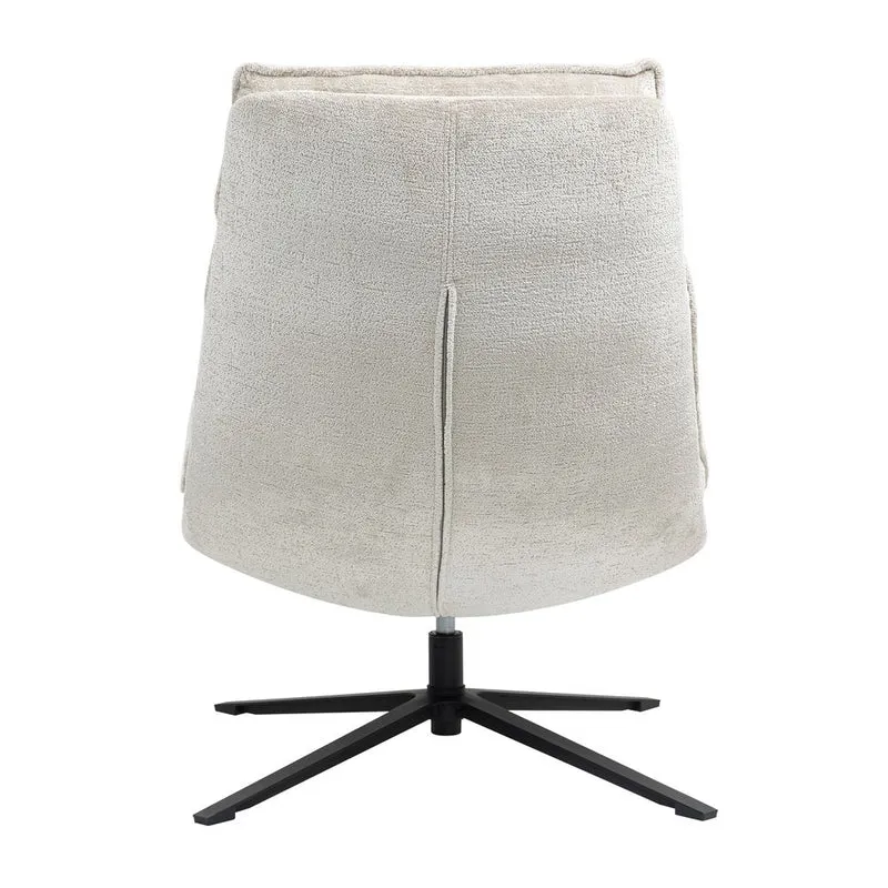 Fauteuil pivotant beige