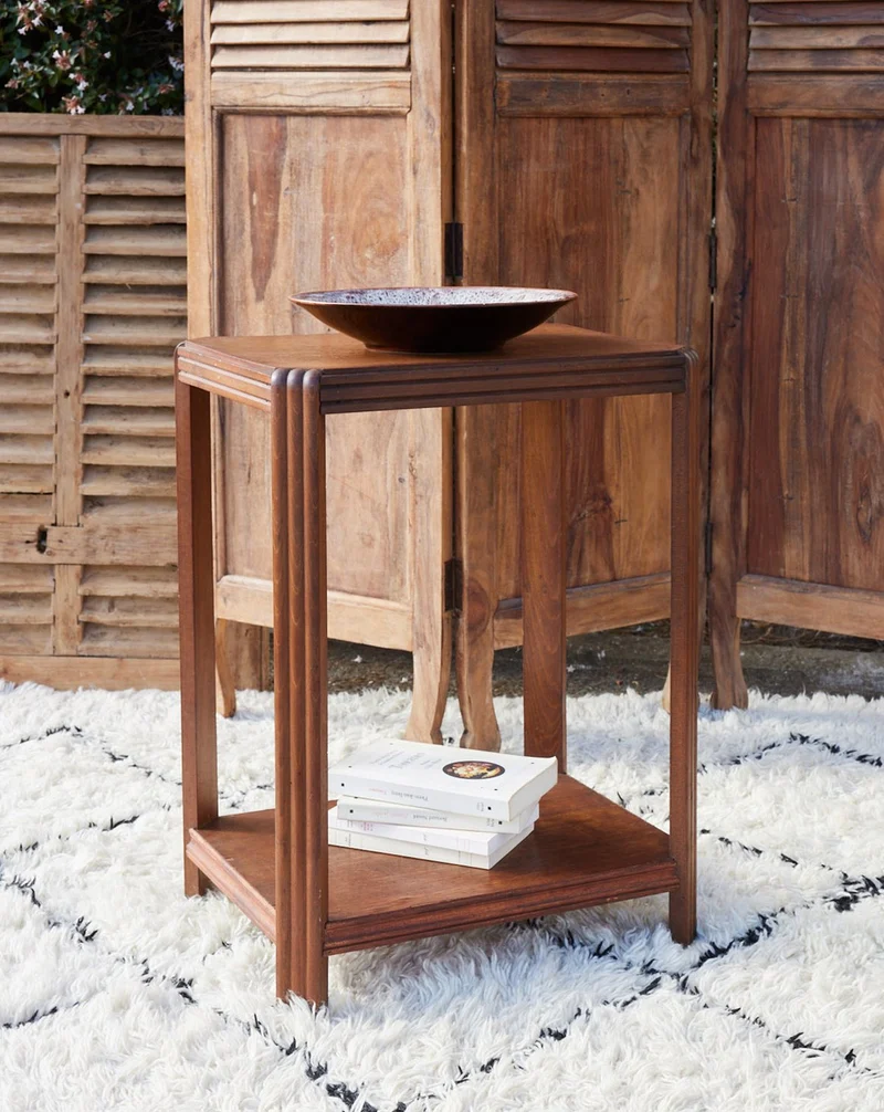 Hanna, la table d'appoint art déco en bois N°1563