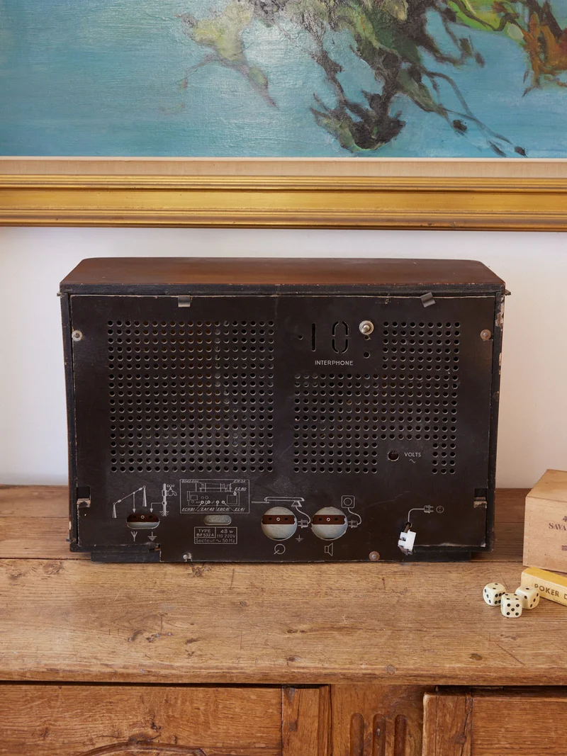 Nour, la radio vintage acajou et crème N°65