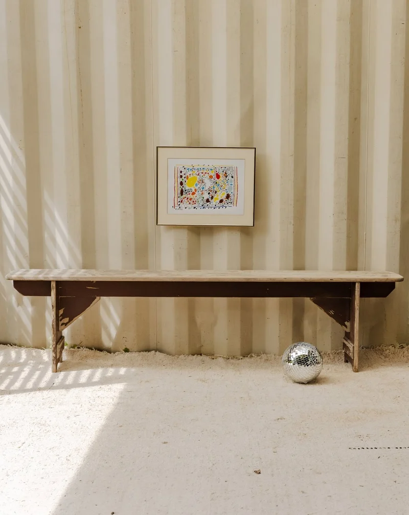 Antoine, le banc de ferme en bois marron N°398