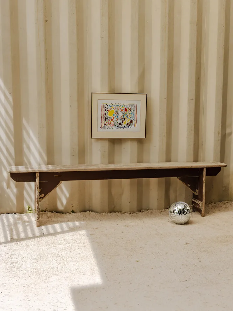 Antoine, le banc de ferme en bois marron N°398