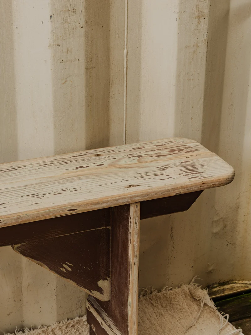 Antoine, le banc de ferme en bois marron N°398