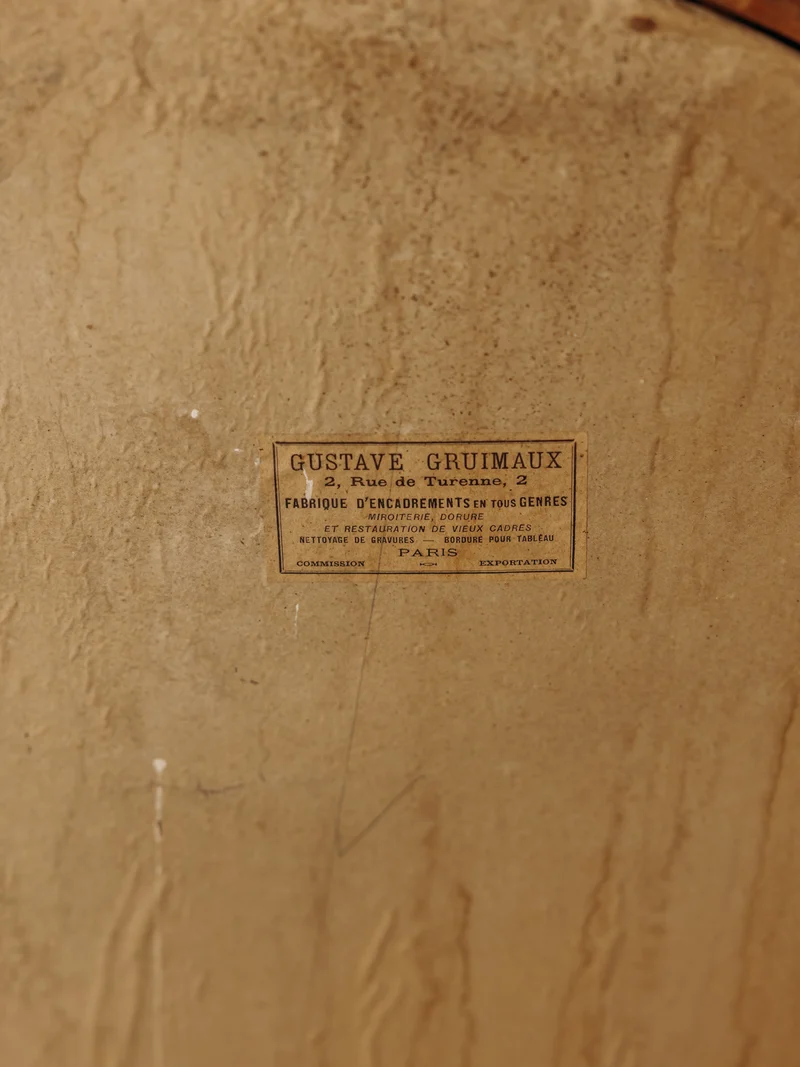 Georges, le miroir ovale en bois doré N°1440