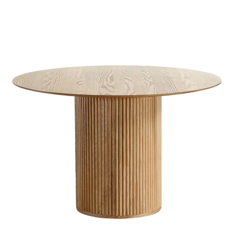 Table repas D120 cm placage chêne