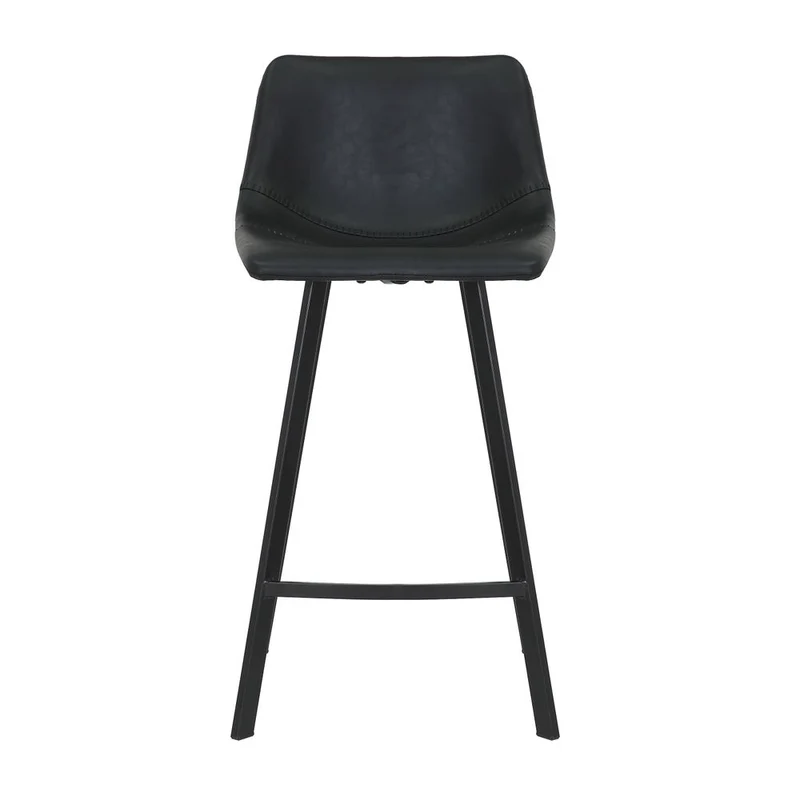 Chaise snack PU noir