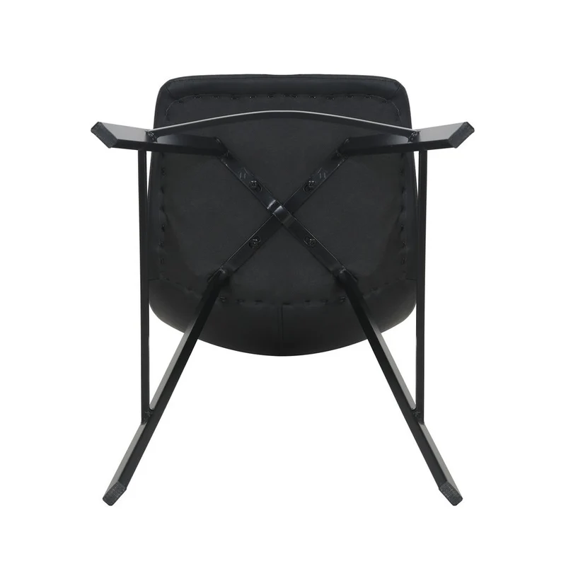 Chaise snack PU noir
