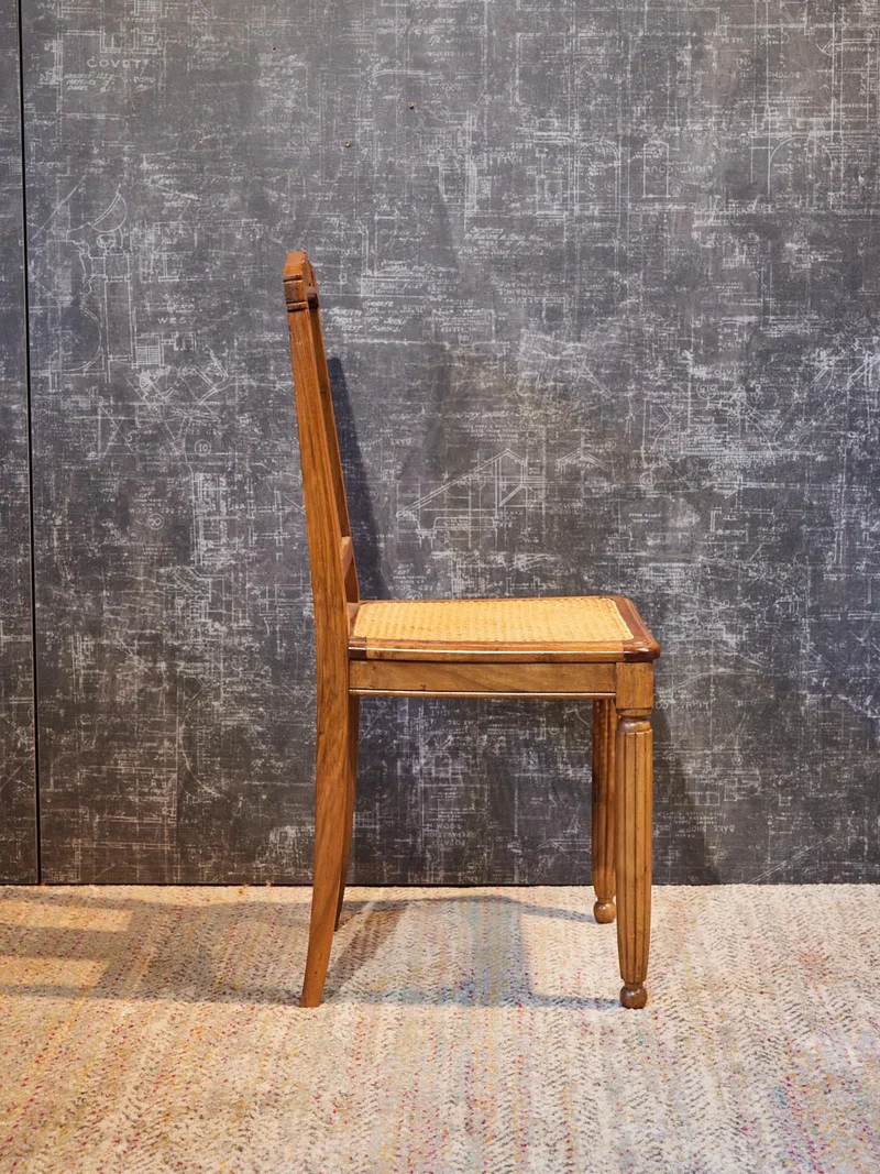 Claude, la paire de chaises Art déco en cannage N°1609