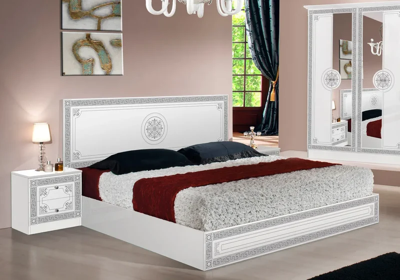 Chambre versace pas cher blanc LUNA