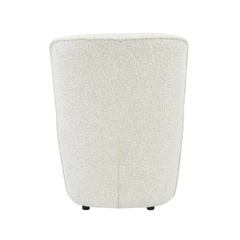Fauteuil en bouclette écru