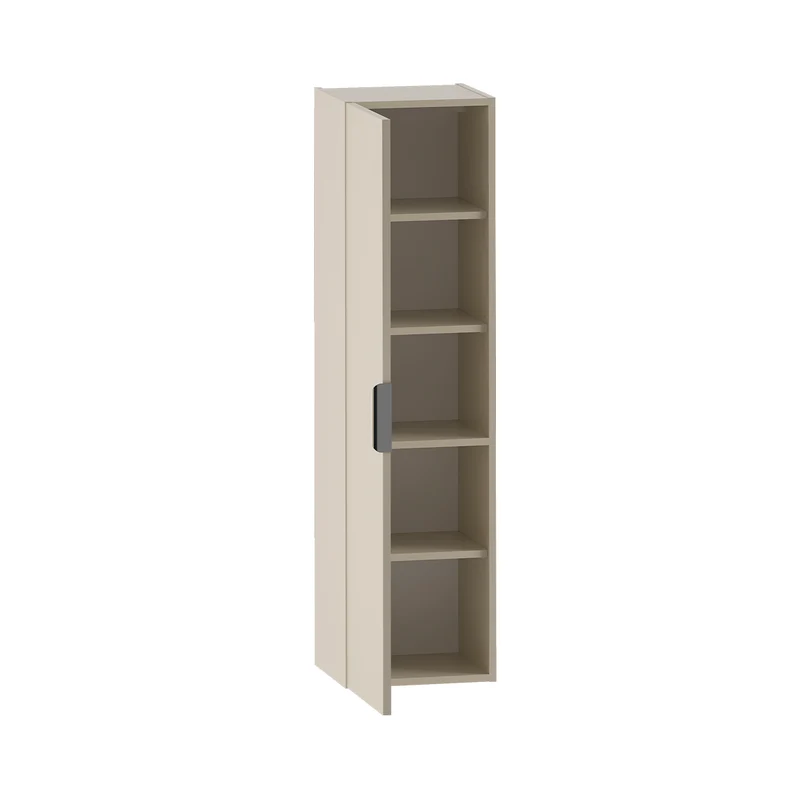 Ensemble meuble double vasque encastrée 120cm et colonne Astrid Cachemire