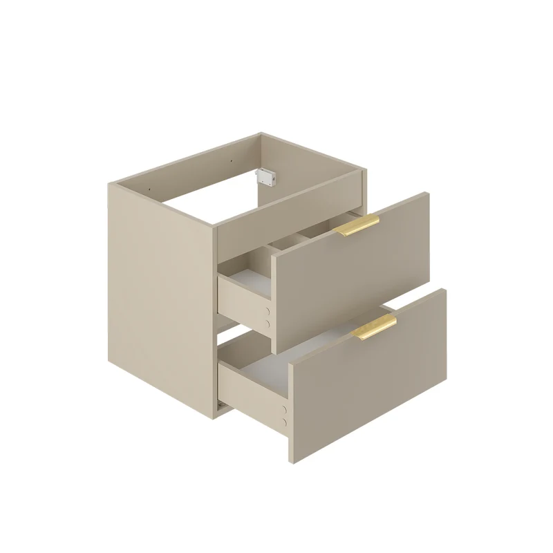 Meuble double vasque encastrée 120cm Astrid Cachemire