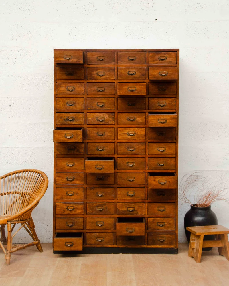 Fernand, le meuble de métier indien en teck N°446