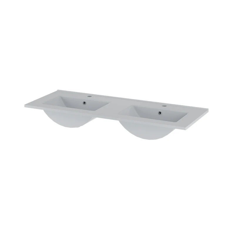 Meuble double vasque encastrée 120cm Astrid Bois