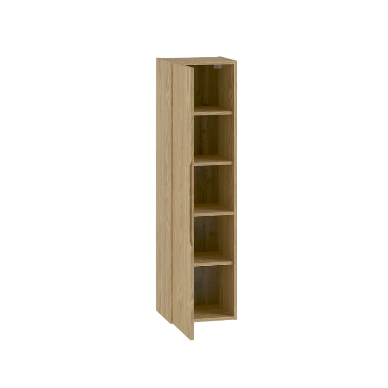 Ensemble meuble double vasque encastrée 120cm et colonne Viggo Bois