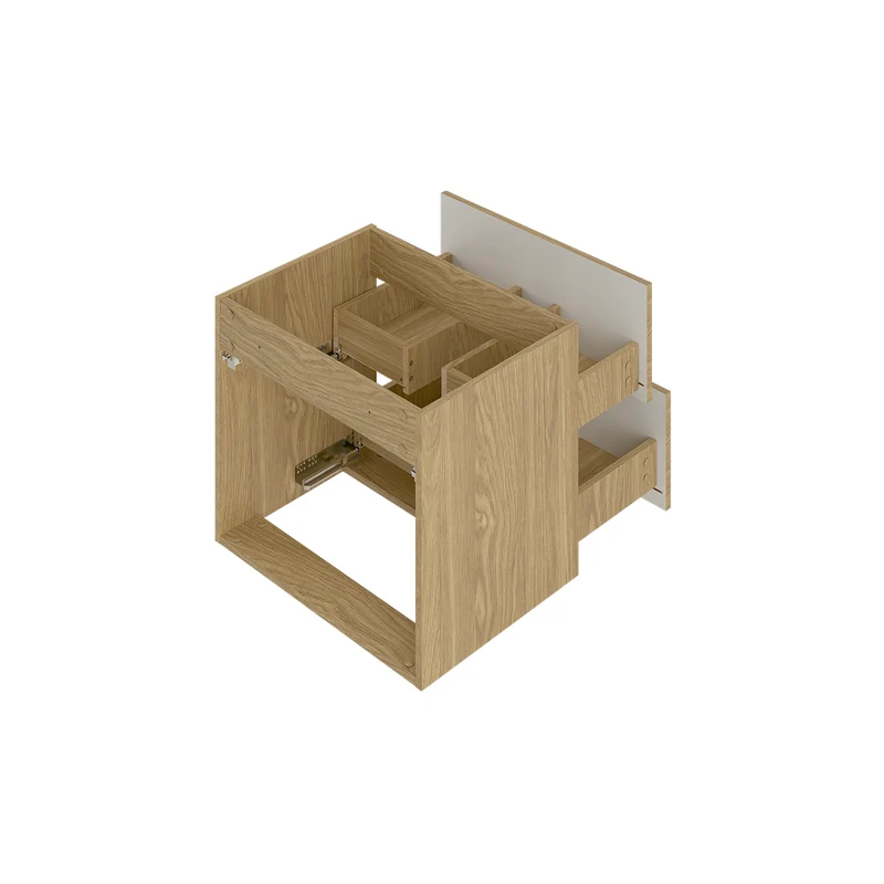 Meuble double vasque encastrée 120cm Viggo Bois