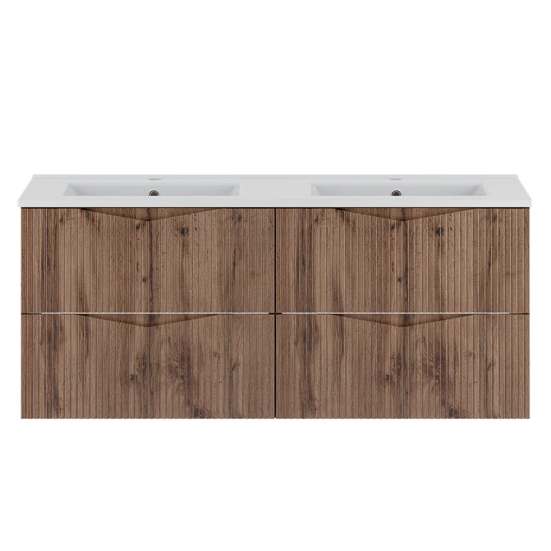 Meuble double vasque encastrée 120cm Tao Bois