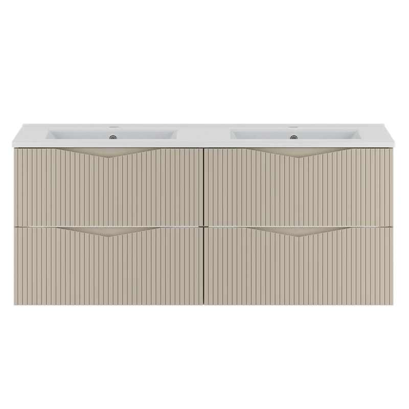 Meuble double vasque encastrée 120cm Tao Cachemire