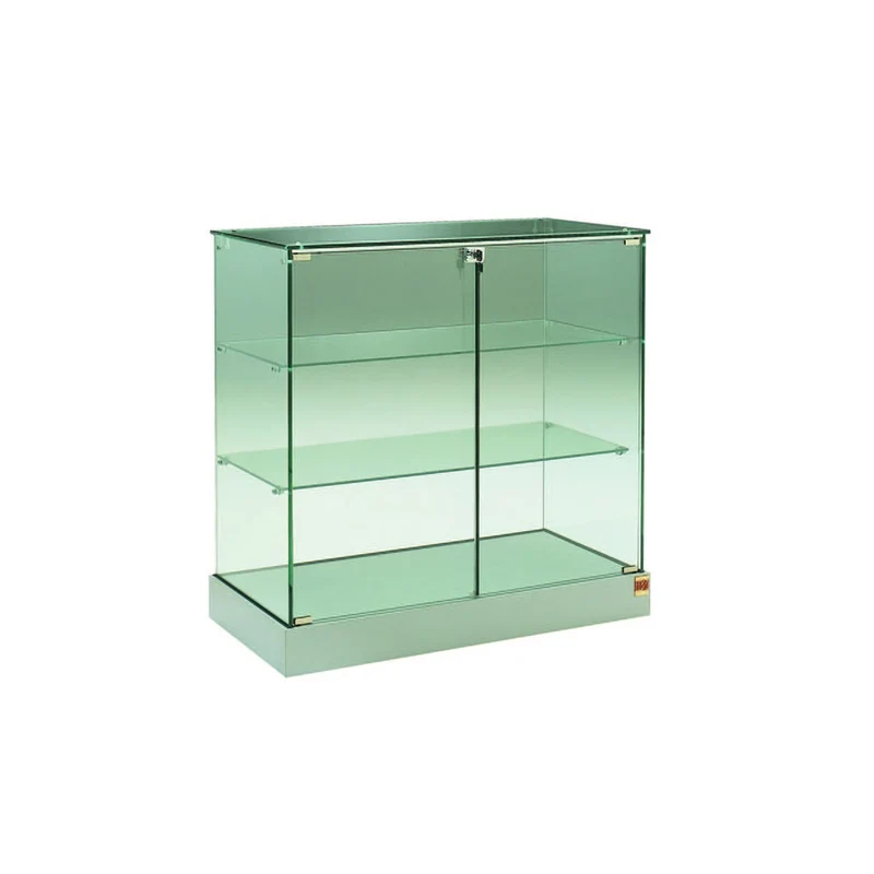 Casa Padrino Luxus Theken-Vitrine 73 x 46 cm H. 90 cm - Ladeneinrichtung - Boutique Möbel - Made in Italy