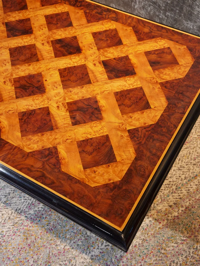 Léonie, la table basse en ronce de noyer N°1152