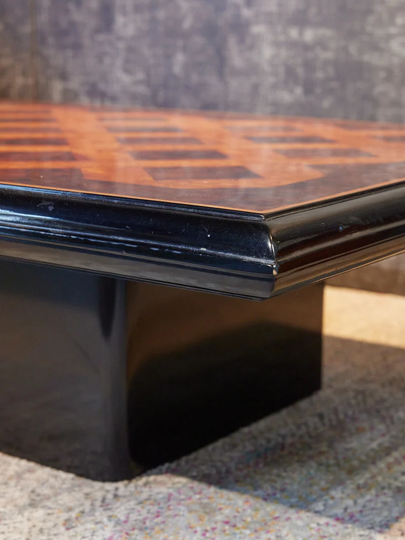 Léonie, la table basse en ronce de noyer N°1152
