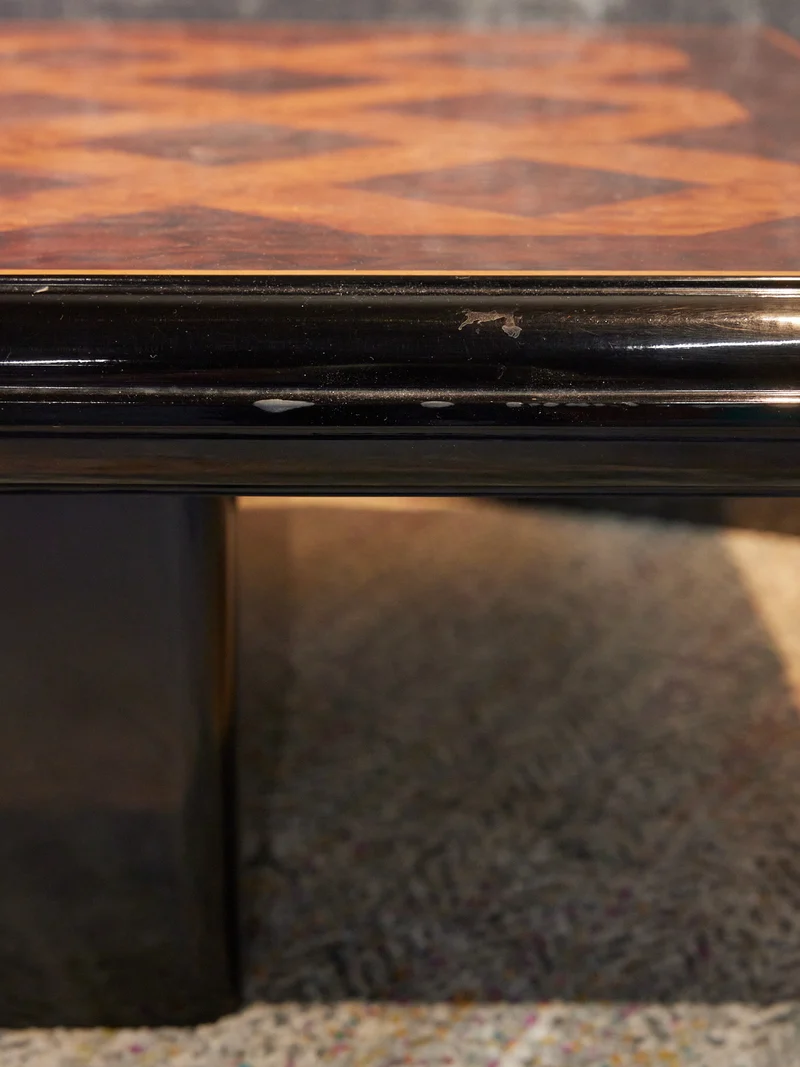 Léonie, la table basse en ronce de noyer N°1152