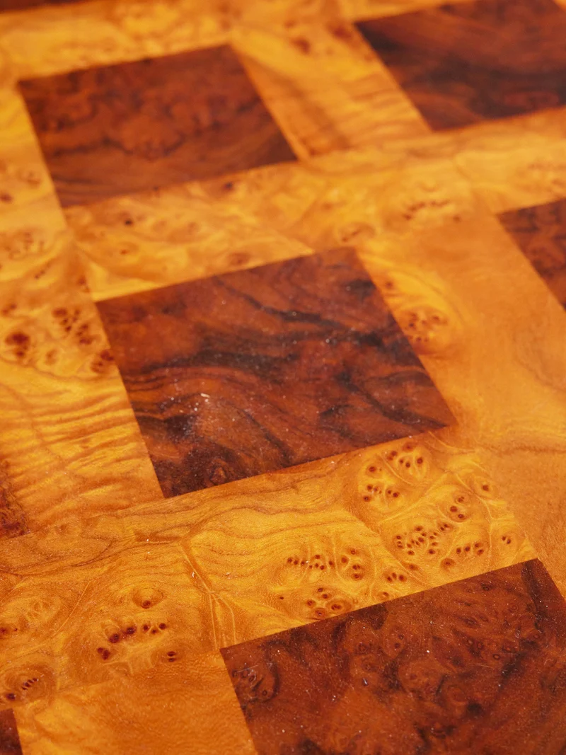 Léonie, la table basse en ronce de noyer N°1152